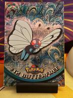 Pokemon topps butterfree 12 holo, Ophalen of Verzenden, Gebruikt, Losse kaart, Foil