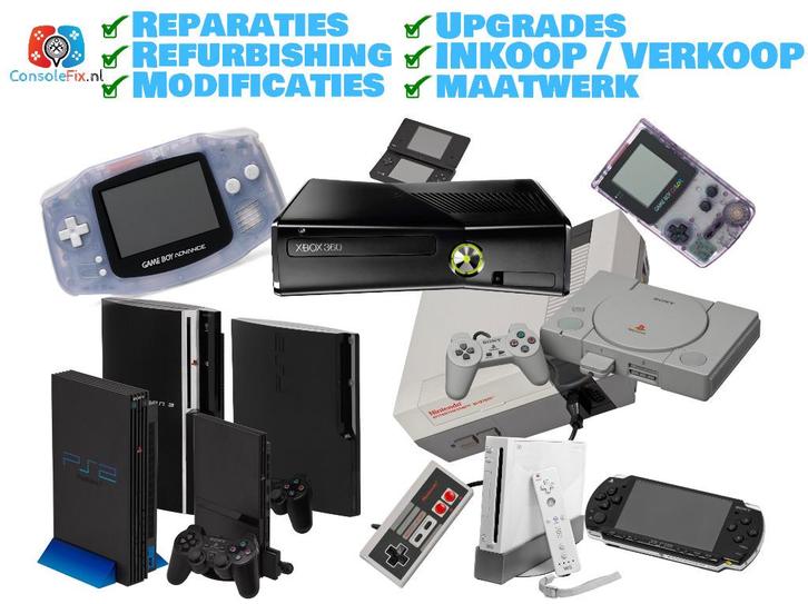 Spelcomputer / Console reparatie en maatwerk service, Diensten en Vakmensen, Reparatie en Onderhoud | Pc's en Spelcomputers, Spelcomputers