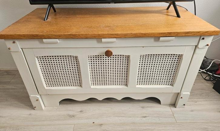 Brocante TV Kastje/Dressoir - Hout & Rotan, Huis en Inrichting, Kasten | Televisiemeubels, Gebruikt, Minder dan 100 cm, 100 tot 150 cm