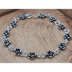 Echt zilveren armband met roosjes EBV, Nieuw, Ophalen of Verzenden, Nvt, Zilver