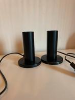 2x Tafellamp Vesta Zwart, Huis en Inrichting, Ophalen of Verzenden, Zo goed als nieuw, Metaal, Minder dan 50 cm