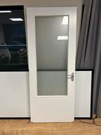 Hardhouten deur 930x2300mm, Doe-het-zelf en Verbouw, Deuren en Horren, Ophalen of Verzenden, 200 tot 215 cm, Glas, Buitendeur
