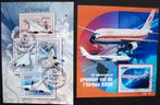 - 630 - 2 Blokken met Concorde's + Airbus A300., Verzenden, Gestempeld, Overige thema's