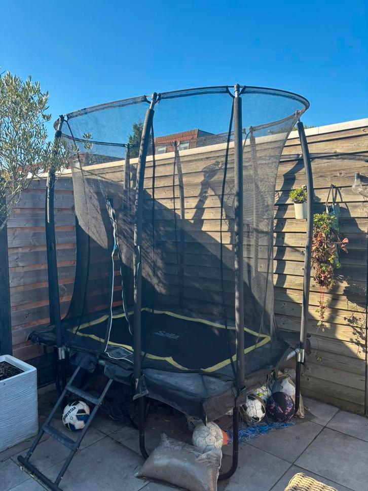 Salta Trampoline Rechthoekig (214 x 153), Kinderen en Baby's, Speelgoed | Buiten | Trampolines, Zo goed als nieuw, Ophalen
