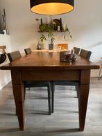 Eettafel met stoelen., Huis en Inrichting, 50 tot 100 cm, 150 tot 200 cm, Gebruikt, Rechthoekig