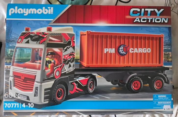 Playmobil City Action Vrachtwagen 70771, Kinderen en Baby's, Speelgoed | Overig, Nieuw, Jongen of Meisje, Ophalen of Verzenden