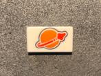 Lego dakpan 30 graden met klassiek Space Logo-patroon, Ophalen of Verzenden, Nieuw, Losse stenen, Lego