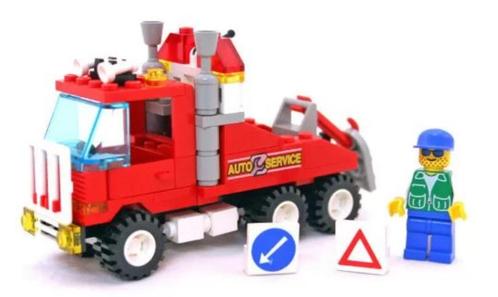 Lego set 6670 Autoservice., Kinderen en Baby's, Speelgoed | Duplo en Lego, Zo goed als nieuw, Lego, Complete set, Ophalen of Verzenden