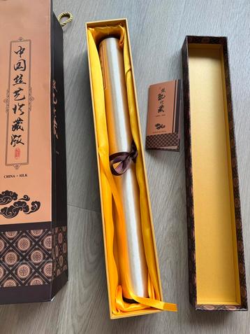Chinese zijderolschildering beschikbaar voor biedingen