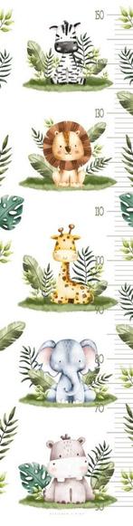 Kinderposter Groeimeter Kinderkamer Safari Designed4kids, Kinderen en Baby's, Kinderkamer | Inrichting en Decoratie, Ophalen of Verzenden