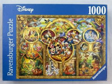 Ravensburger Disney puzzel 1000 st De mooiste Disney thema's beschikbaar voor biedingen