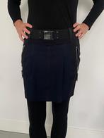 Donkerblauwe rok van High Use met riem, Kleding | Dames, Blauw, High use, Ophalen of Verzenden, Zo goed als nieuw