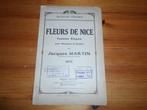Fleurs de nice - jacques martin, Muziek en Instrumenten, Bladmuziek, Gebruikt, Ophalen of Verzenden, Artiest of Componist, Piano