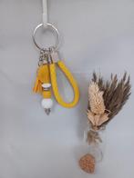Beadable tassenhanger/sleutelhanger geel-wit blad, Ophalen of Verzenden, Nieuw