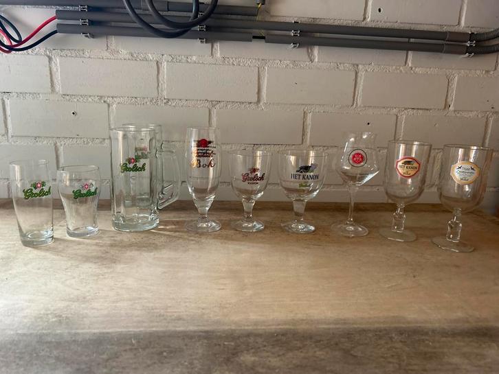 Grolsch Bierglazen Collectie - 10 stuks, Verzamelen, Biermerken, Gebruikt, Ophalen of Verzenden