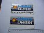 sticker SHELL origineel FORMULA Diesel 1 auto race rally, Verzamelen, Verzenden, Zo goed als nieuw