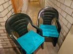 Tuinstoelen met kussens - licht beschadigd, Huis en Inrichting, Stoelen, Ophalen