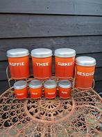 Mooi emaille Terra-Cotta bussenset met origineel rekje., Antiek en Kunst, Ophalen of Verzenden