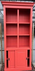 Wandkast stellingkast zweeds rood demonteerbaar, Ophalen, Met deur(en), 200 cm of meer, Minder dan 150 cm