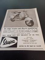 Advertentie van Vespa scooter de enige 1957, Ophalen of Verzenden, Zo goed als nieuw, Overige typen