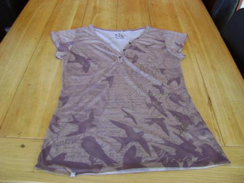 Bruin lichtgewicht Revelation shirt, maat L = M, Kleding | Dames, T-shirts, Zo goed als nieuw, Maat 38/40 (M), Bruin, Korte mouw