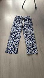 Leuke blauwe gebloemde meisjes zomerbroek maat xs (162 a 168, Blauw, Ophalen of Verzenden, Maat 34 (XS) of kleiner, Lang