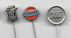 3 X GULF SPELDEN VERSCHILLENDE, Verzenden, Gebruikt, Merk, Speldje of Pin