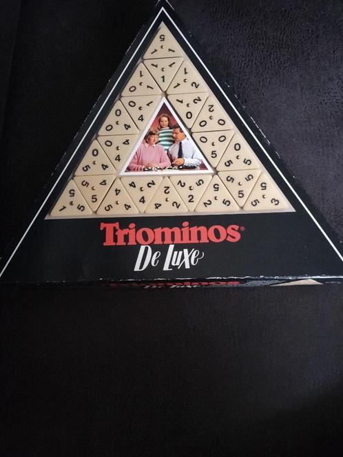 Triominos de luxe, Hobby en Vrije tijd, Gezelschapsspellen | Bordspellen, Gebruikt, Ophalen of Verzenden