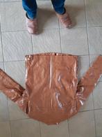 Cognac PU leren jas - Maat 52 - Nieuw!, Ophalen of Verzenden, Nieuw, Maat 52/54 (L), Bruin