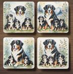 Berner Sennen met Puppy’s onderzetters met houder, Huis en Inrichting, Woonaccessoires | Onderzetters, Ophalen of Verzenden, Nieuw