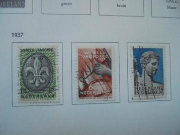 3 postzegels Nederland, serie Wereld Jamboree 1937 beschikbaar voor biedingen