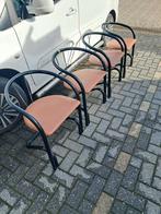 Gave set bistro/ eetkamerstoelen., Ophalen, Retro / vintage, Gebruikt, Zwart