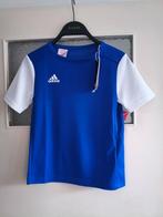 Nieuw met kaartje Adidas dry fit shirt blauw / wit, Kinderen en Baby's, Kinderkleding | Maat 140, Adidas, Nieuw, Ophalen of Verzenden