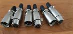 XLR pluggen 6x 3sets, Ophalen of Verzenden, Nieuw, Minder dan 2 meter, Overige kabels