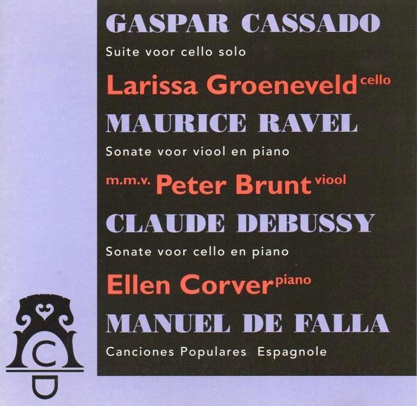 Gaspar Cassadó e.a. Groeneveld CD, Cd's en Dvd's, Cd's | Klassiek, Gebruikt, Kamermuziek, Modernisme tot heden, Ophalen of Verzenden