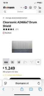 Clearsonic 7 piece drumshield, Ophalen, Gebruikt, Overige materialen, 115 cm of meer