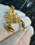 18k gouden custom made schorpioen hanger, Ophalen of Verzenden, Nieuw, Goud, Dame