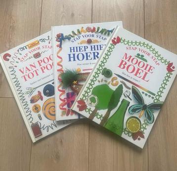 3 leerzame Stap voor stap boeken beschikbaar voor biedingen
