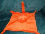dikkie dik oranje poes kater knuffeldoekje met rammel, Ophalen of Verzenden, Zo goed als nieuw, Poes