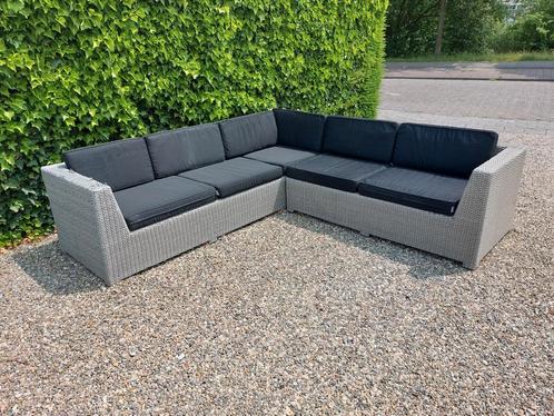 club collection loungeset met kussens,  Bezorging mogelijk!, Tuin en Terras, Tuinsets en Loungesets, Loungeset, Wicker, 5 zitplaatsen