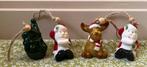 Aardewerk hangers sneeuwpop kerstman rendier 4 in 1 koop, Diversen, Kerst, Ophalen of Verzenden