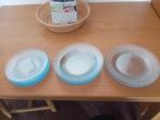 Set Bordjes, Huis en Inrichting, Keuken | Servies, Ophalen, Gebruikt, Glas, Bord(en)