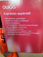 Quigg retro espresso machine, Huis en Inrichting, Ophalen of Verzenden, Zo goed als nieuw