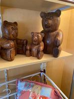 14) houten beren massief, Houten beren, Zo goed als nieuw, Ophalen