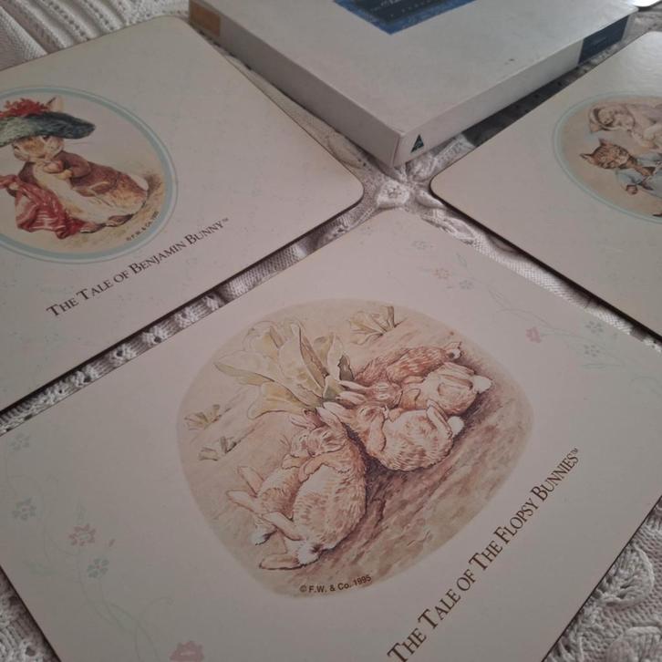 Beatrix Potter placemat 6x, Huis en Inrichting, Woonaccessoires | Onderzetters, Zo goed als nieuw, Overig, Verzenden