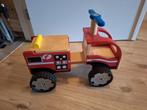 Houten loopauto brandweer trapauto trapwagen, Kinderen en Baby's, Speelgoed | Buiten | Voertuigen en Loopfietsen, Ophalen, Zo goed als nieuw
