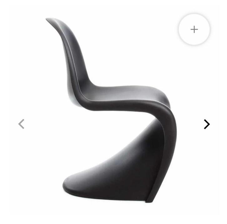 Vitra Panton chair zwart, Huis en Inrichting, Stoelen, Nieuw, Vijf, Zes of meer stoelen, Kunststof, Zwart, Ophalen