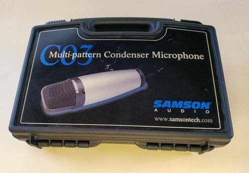 Samson C-03 condensatormicrofoon met gratis spider, Muziek en Instrumenten, Microfoons, Zo goed als nieuw, Studiomicrofoon, Ophalen