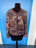 GEIGER Floral Vintage Cardigan Blazer 5-Button Wool, Verzenden, Zo goed als nieuw, Maat 38/40 (M)