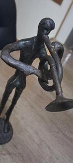 Bronzen Beeld - Trompet Speler, Ophalen of Verzenden